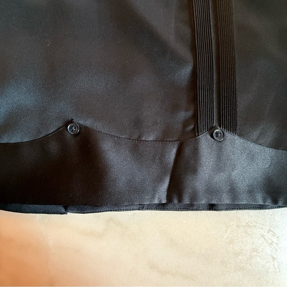 NWT El General Men's L Western Shirt Black Short Sleeve Shiny- Button Front - Picture 9 of 10